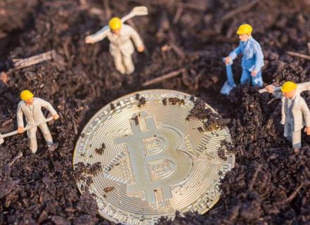 A close-up shot of a cryptocurrency miner, highlighting the intense computational power required for blockchain operations.